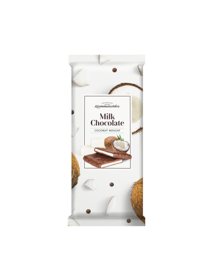 Milk Chocolate coconut nougat молочный с кокосовой нугой, 85г